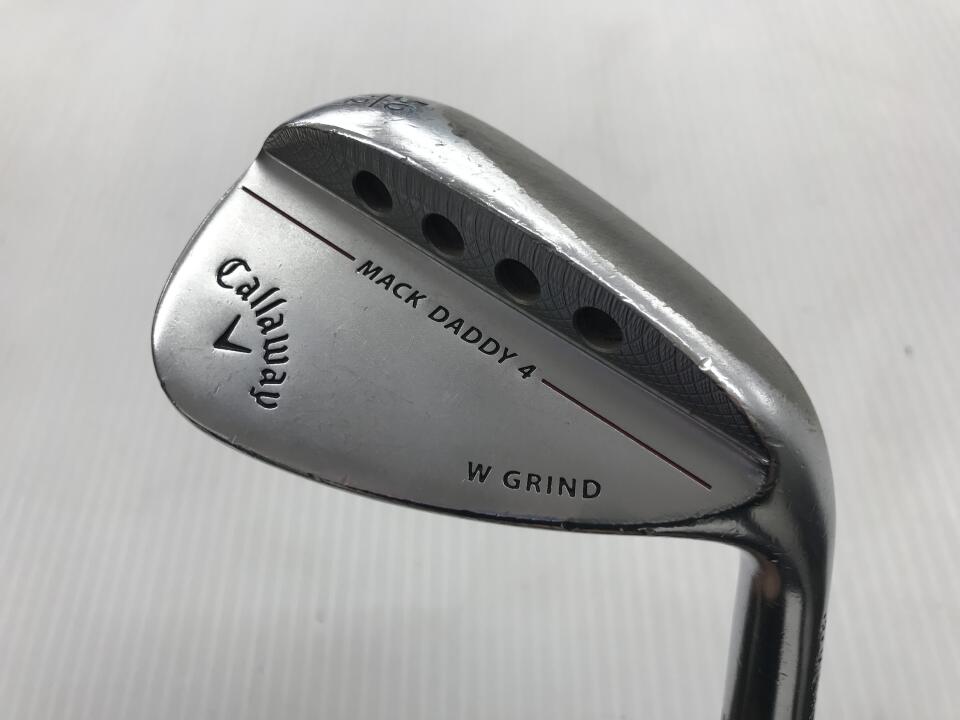 【中古】キャロウェイ MACK DADDY 4 クロムメッキ ウェッジ 56° Sフレックス 35.25インチ NSプロ 750GH Wrap Tech リシャフト品 Dランク 右利き用 Callaway ゴルフクラブ ゴルフドゥ ゴルフ用品 GOLF DO 中古