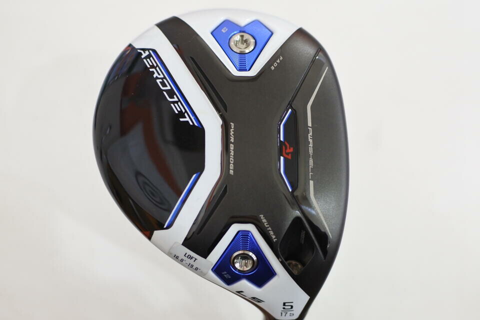 【中古】コブラ AEROJET LS フェアウェイウッド 5W 17.5° Sフレックス 42.5インチ ヘッドカバーあり ツアーAD for Cobra(AEROJET) Cランク 右利き用 COBRA ゴルフクラブ エアロジェットLS ゴルフドゥ ゴル