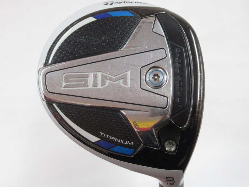 【中古】テーラーメイド SIM フェアウェイウッド 5W 19° Rフレックス 42.25インチ ヘッドカバーあり TENSEI Silver TM50(SIM2) リシャフト品 Dランク 右利き用 Taylormade ゴルフクラブ シム ゴルフドゥ ゴ