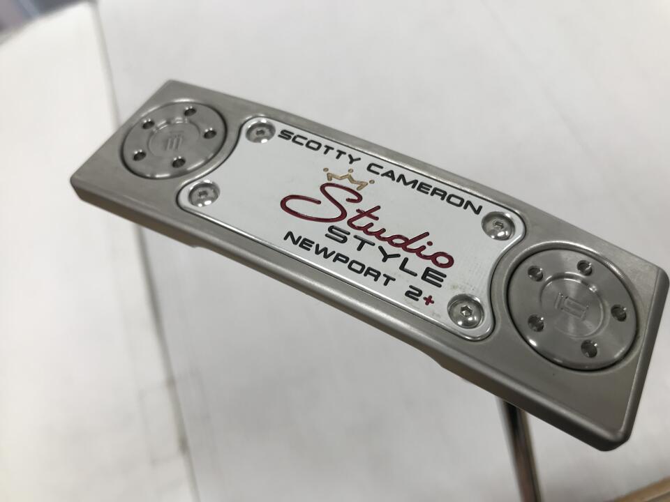 【中古】タイトリスト SC STUDIO STYLE NEWPORT 2+ パター 34.0インチ ヘッドカバーあり オリジナルスチール Aランク 右利き用 Titleist ゴルフクラブ スコッティキャメロン スタジオスタイル ゴルフド｜ゴルフ ドゥ 中古クラブ店