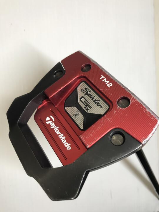 【中古】テーラーメイド Spider GTx RED TRUSS TM2 パター 34.0インチ ヘッドカバーあり オリジナルスチール Dランク 右利き用 Taylormade ゴルフクラブ ゴルフドゥ ゴルフ用品 GOLF DO 中古ゴルフクラブ