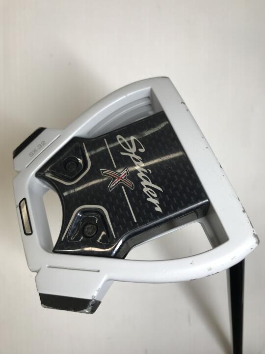 【中古】テーラーメイド Spider X CHALK WHITE SMALL SLANT パター 33.0インチ ヘッドカバーあり オリジナルスチール Dランク 右利き用 Taylormade ゴルフクラブ ゴルフドゥ ゴルフ用品 GOLF DO 中古ゴルフ