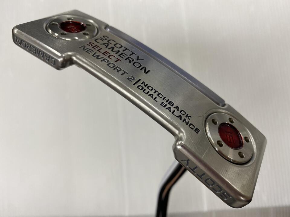 【中古】タイトリスト SC SELECT NEWPORT 2 NOTCHBACK DB 2016 パター 37.0インチ ヘッドカバーあり オリジナルスチール Cランク 右利き用 Titleist ゴルフクラブ スコッティキャメロン セレクト ニューポ