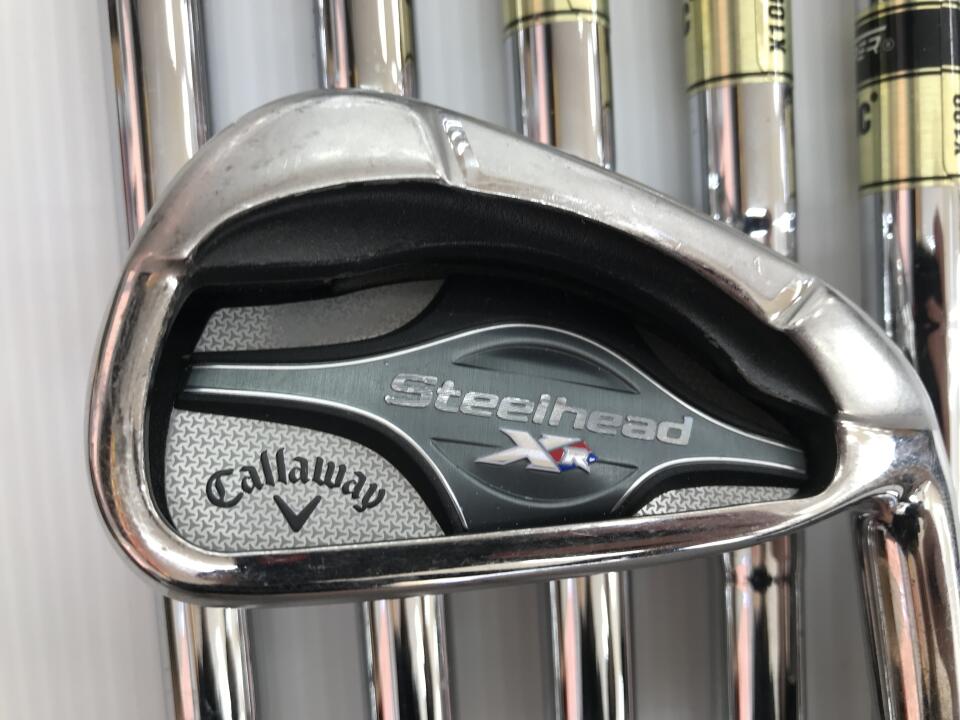 【中古】キャロウェイ Steelhead XR アイアンセット X100フレックス 38.25インチ ダイナミックゴールド リシャフト品 Cランク 右利き用 Callaway ゴルフクラブ ゴルフドゥ ゴルフ用品 GOLF DO 中古ゴル
