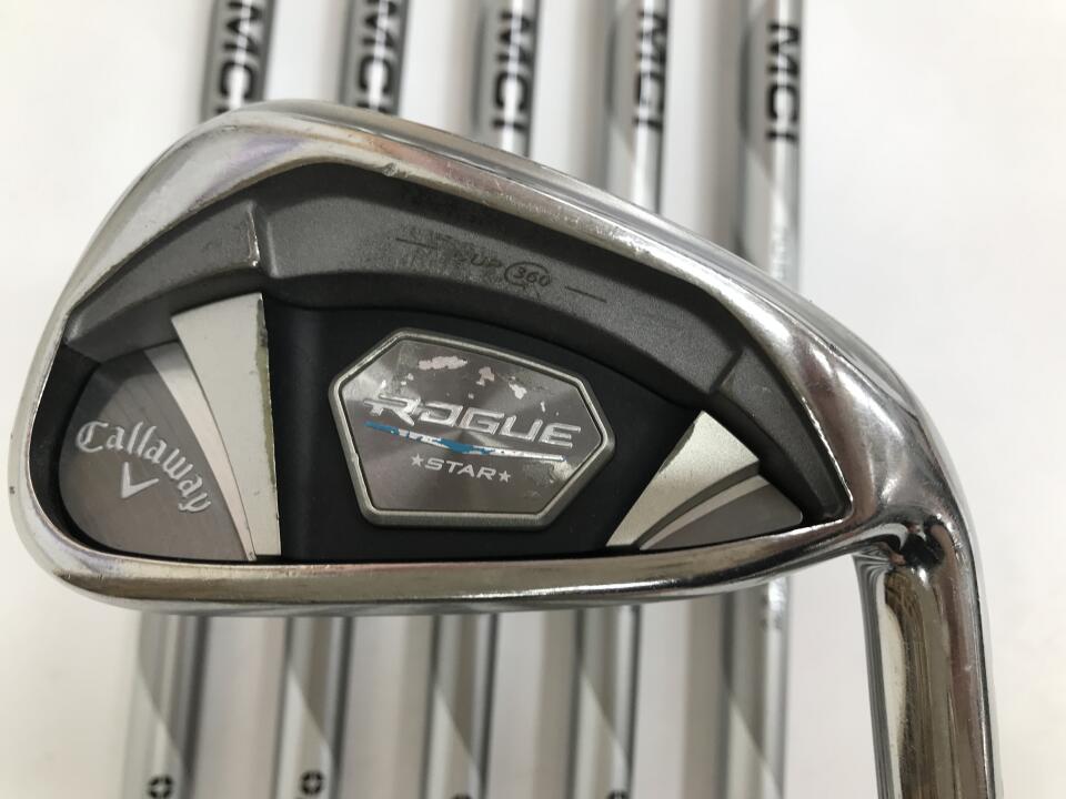 【中古】キャロウェイ ROGUE STAR アイアンセット Rフレックス 38.25インチ MCI 70 リシャフト品 Cランク 右利き用 Callaway ゴルフクラブ ローグスター ゴルフドゥ ゴルフ用品 GOLF DO 中古ゴルフクラ
