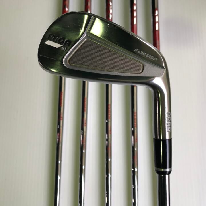 【中古】プロギア 01 IRON アイアンセット Sフレックス 37.5インチ NSプロ MODUS 3 TOUR 105 Cランク 右利き用 PRGR ゴルフクラブ ゴルフドゥ ゴルフ用品 GOLF DO 中古ゴルフクラブ