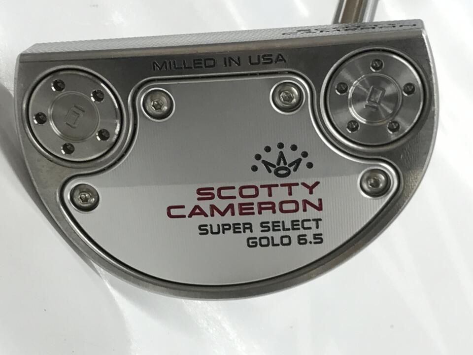 【中古】タイトリスト SC SUPER SELECT GOLO 6.5 パター 35.0インチ ヘッドカバーあり オリジナルスチール Cランク 右利き用 Titleist ゴルフクラブ スコッティキャメロン スーパーセレクト ゴーロー