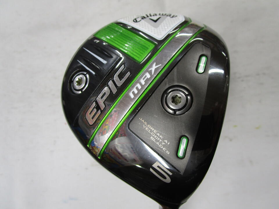 【中古】キャロウェイ EPIC MAX フェアウェイウッド 5W 18° Sフレックス 42.5インチ ヘッドカバーあり ◆リシャフト◆Speeder661EVO? リシャフト品 Cランク 右利き用 Callaway ゴルフクラブ エピック