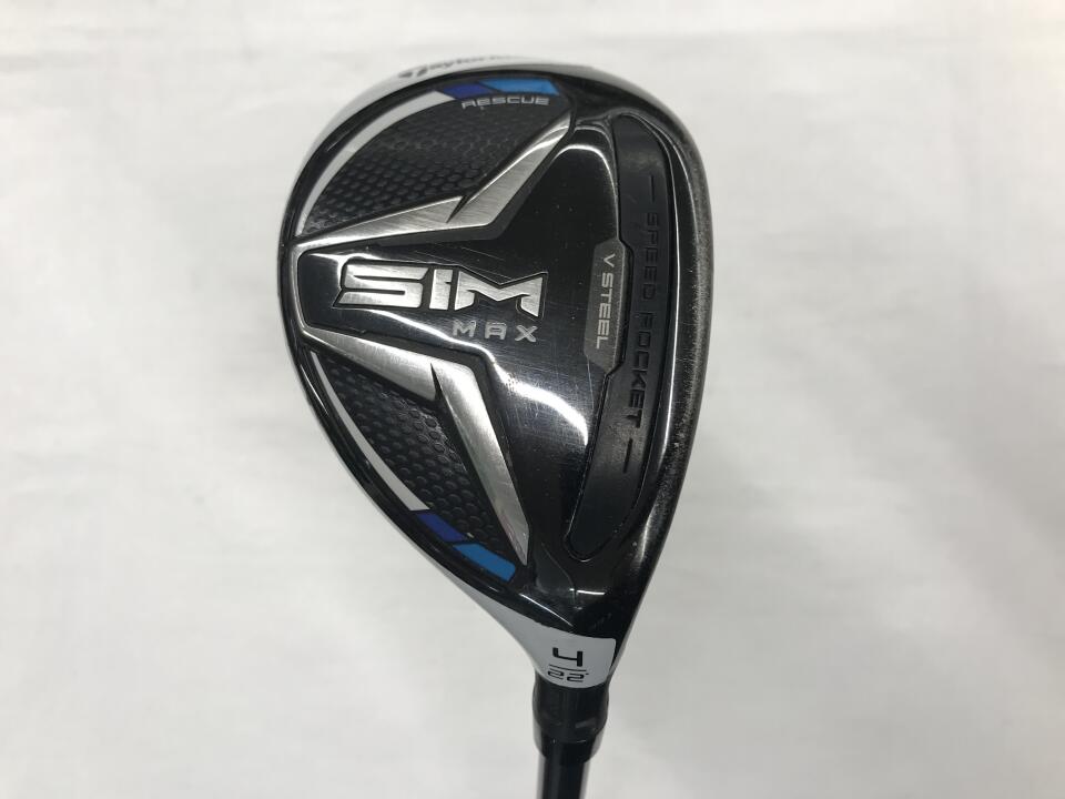 【中古】テーラーメイド SIM MAX ユーティリティ 22° Rフレックス 39.5インチ TENSEI BLUE TM60 Dランク 右利き用 Taylormade ゴルフクラブ シムマックス ゴルフドゥ ゴルフ用品 GOLF DO 中古ゴルフクラブ