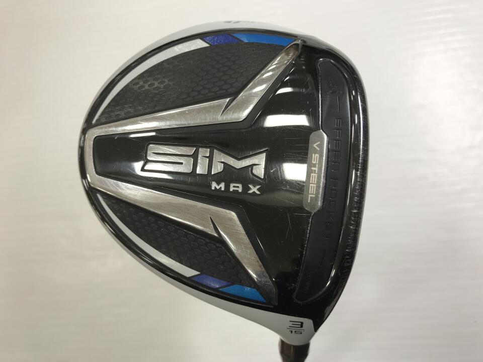 【中古】テーラーメイド SIM MAX フェアウェイウッド 3W 15° Rフレックス 43.25インチ ヘッドカバーあり TENSEI BLUE TM50 Cランク 右利き用 Taylormade ゴルフクラブ シムマックス ゴルフドゥ ゴルフ用