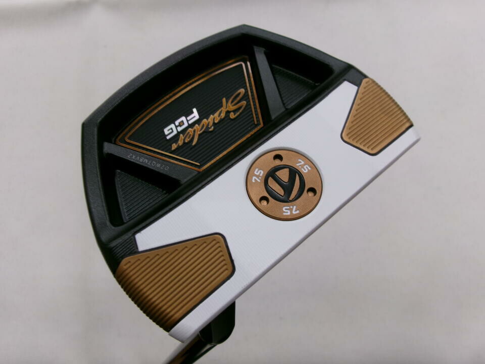 【中古】テーラーメイド Spider FCG BLACK/WHITE SMALL SLANT パター 34.0インチ ヘッドカバーあり オリジナルスチール Bランク 右利き用 Taylormade ゴルフクラブ ゴルフドゥ ゴルフ用品 GOLF DO 中古ゴルフ