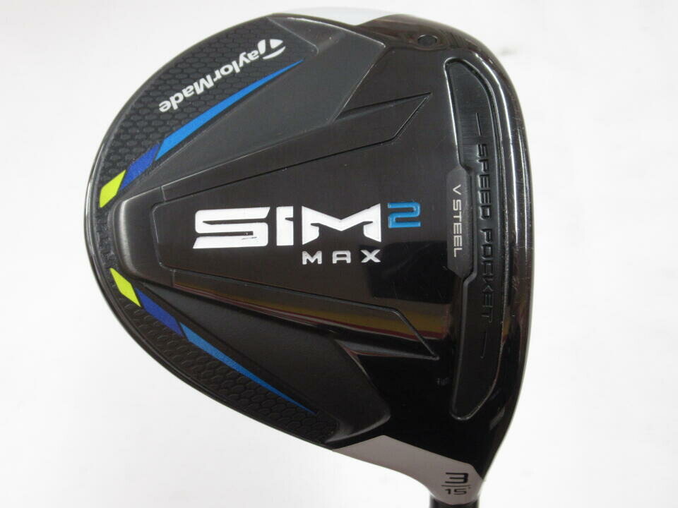 【中古】テーラーメイド SIM2 MAX フェアウェイウッド 3W 15° Sフレックス 43.0インチ ヘッドカバーあり ツアーAD HD-6 Cランク 右利き用 Taylormade ゴルフクラブ シム2マックス ゴルフドゥ ゴルフ用