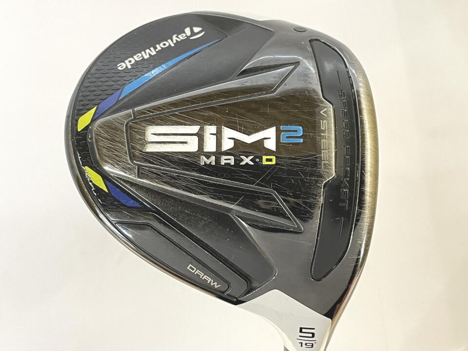 【中古】【レディースモデル】テーラーメイド SIM2 MAX-D レディス フェアウェイウッド 5W 19° Lフレックス 40.25インチ TENSEI BLUE TM40(SIM2) Cランク 右利き用 Taylormade ゴルフクラブ シム2マックスD