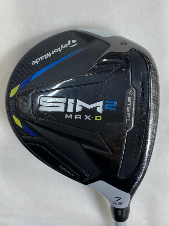 【中古】【レディースモデル】テーラーメイド SIM2 MAX-D レディス フェアウェイウッド 7W 22° Lフレックス 39.75インチ TENSEI BLUE TM40(SIM2) Cランク 右利き用 Taylormade ゴルフクラブ シム2マックスD