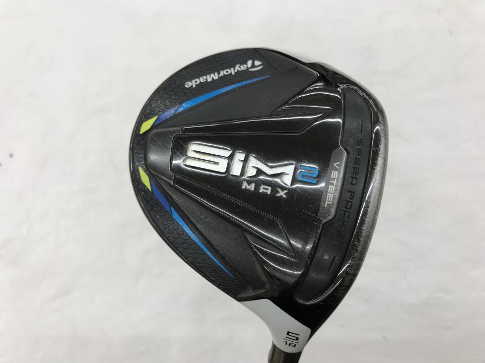 【中古】【訳あり】テーラーメイド SIM2 MAX フェアウェイウッド 5W 18° Sフレックス 42.5インチ ヘッドカバーあり ディアマナ TB60 Dランク 右利き用 Taylormade ゴルフクラブ シム2マックス ゴルフ
