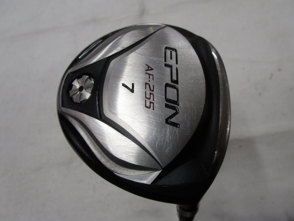 【中古】エポン AF-255 フェアウェイウッド 7W 21° SRフレックス 41.75インチ ヘッドカバーあり ◆リシャフト◆The　ATTAS　V2　5 リシャフト品 Cランク 右利き用 EPON ゴルフクラブ ゴルフドゥ ゴル