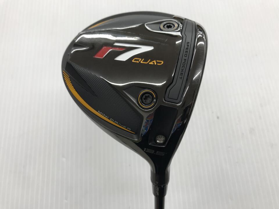 【中古】テーラーメイド r7 QUAD MINI DRIVER ドライバー 13.5° Sフレックス 44.0インチ ヘッドカバーあり Diamana SILVER TM55(r7 QUAD) Cランク 右利き用 Taylormade ゴルフクラブ アールセブンクアッドミニド