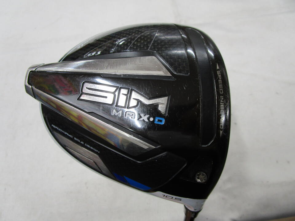 【中古】テーラーメイド SIM MAX-D ドライバー 10.5° SRフレックス 45.75インチ ヘッドカバーあり ◆転用◆ﾃﾝｾｲﾌﾞﾙ-TM50（SIM2） リシャフト品 Cランク 右利き用 Taylormade ゴルフクラブ シム