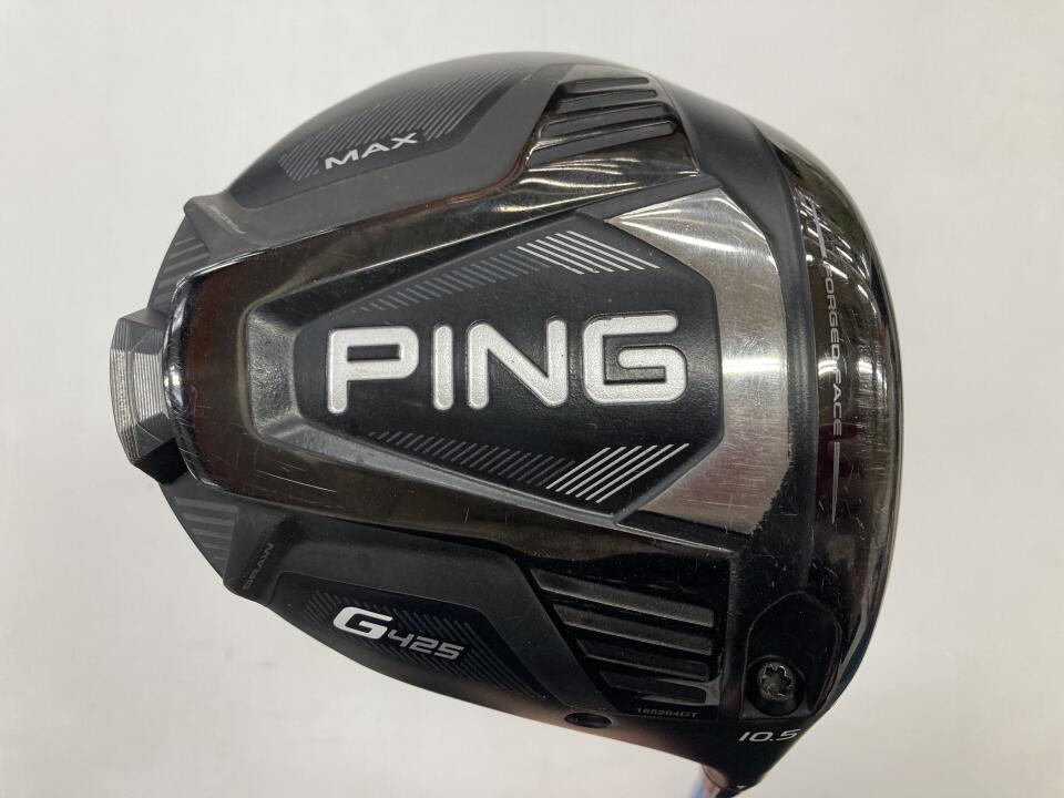 【中古】ピン G425 MAX ドライバー 10.5° Sフレックス 45.25インチ ATTAS 6☆ 6 リシャフト品 Cランク 右利き用 PING ゴルフクラブ G425マックス ゴルフドゥ ゴルフ用品 GOLF DO 中古ゴルフクラブ