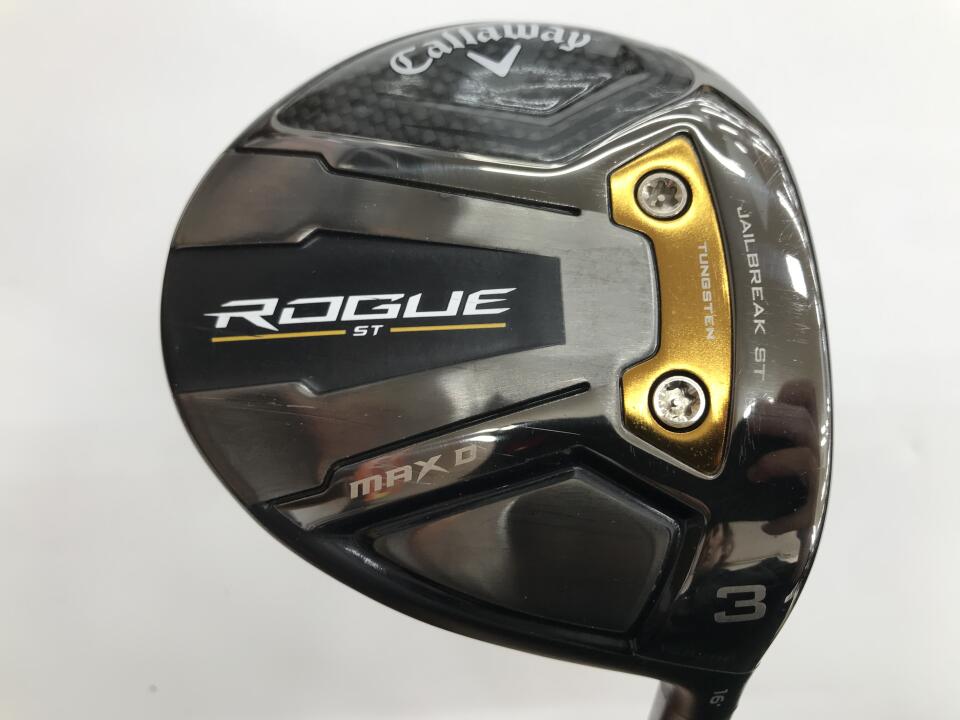 【中古】キャロウェイ ROGUE ST MAX D フェアウェイウッド 3W 16° 43.25インチ ヘッドカバーあり ツアーAD CQ-4 リシャフト品 Cランク 右利き用 Callaway ゴルフクラブ ローグSTマックスD ゴルフドゥ ゴ