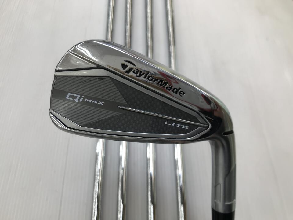 【中古】テーラーメイド Qi MAX LITE アイアンセット Rフレックス 38.0インチ NSプロ820GH リシャフト品 Cランク 右利き用 Taylormade ゴルフクラブ Qiマックスライト ゴルフドゥ ゴルフ用品 GOLF DO 中