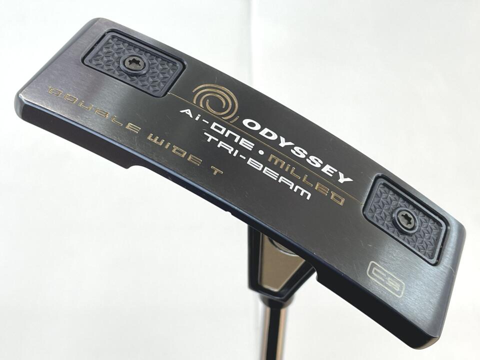 【中古】オデッセイ Ai-ONE MILLED TRI-BEAM DOUBLE WIDE T CS パター 34.0インチ オリジナルスチール Cランク 右利き用 ODYSSEY ゴルフクラブ ゴルフドゥ ゴルフ用品 GOLF DO 中古ゴルフクラブ