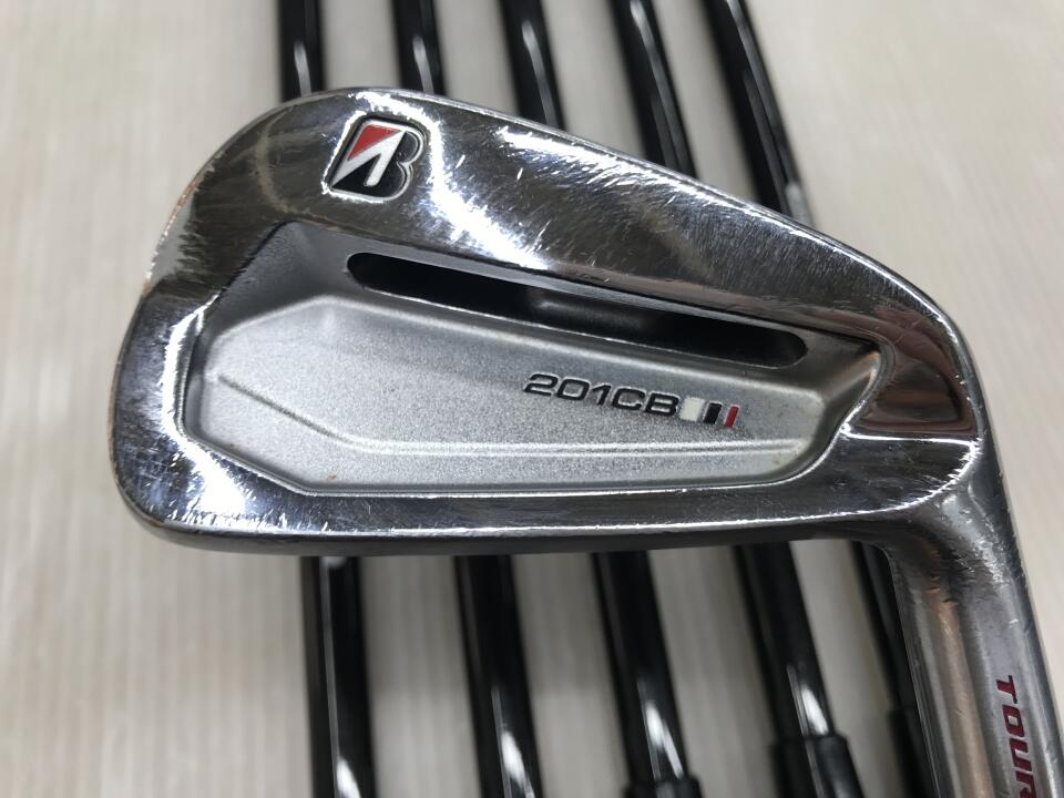 【中古】ブリヂストン TOUR B 201CB アイアンセット Sフレックス 38.0インチ ツアーAD95 リシャフト品 Cランク 右利き用 BRIDGESTONE ゴルフクラブ ゴルフドゥ ゴルフ用品 GOLF DO 中古ゴルフクラブ