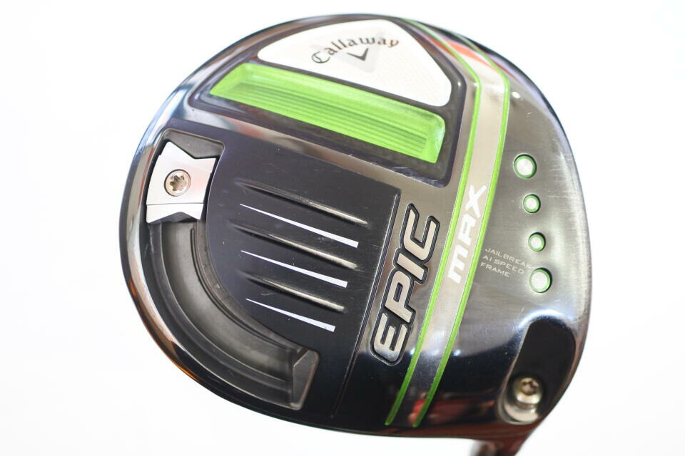 【中古】キャロウェイ EPIC MAX ドライバー 10.5° Rフレックス 46.0インチ ヘッドカバーあり ﾗﾝﾊﾞｯｸｽ ﾌﾟﾗﾁﾅﾑ リシャフト品 Cランク 右利き用 Callaway ゴルフクラブ エピックマックス