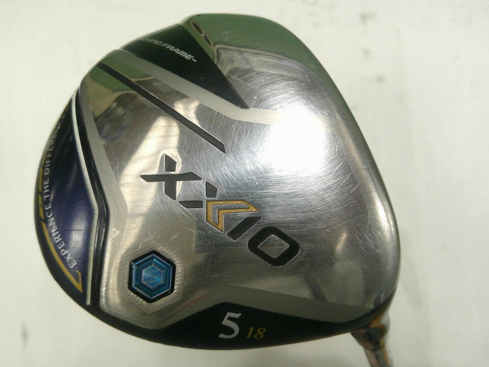 【中古】ダンロップ XXIO 12 ネイビー フェアウェイウッド 5W 18° Sフレックス 42.5インチ ヘッドカバーあり MP1200 ネイビー Cランク 右利き用 DUNLOP ゴルフクラブ ゼクシオ12 ゴルフドゥ ゴルフ用