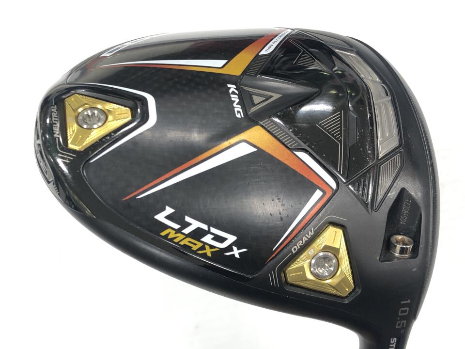 【中古】コブラ KING LTDx MAX Gold/Black ドライバー 10.5° Sフレックス 45.25インチ ヘッドカバーあり SPEEDER NX for Cobra Cランク 右利き用 COBRA ゴルフクラブ キングLTDxマックス ゴルフドゥ ゴルフ用品 23,760円