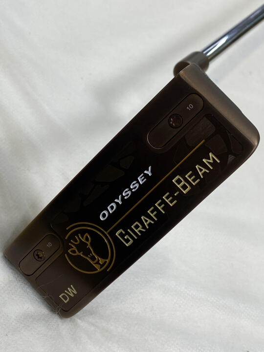 【中古】オデッセイ GIRAFFE-BEAM DOUBLE WIDE パター 34.0インチ ヘッドカバーあり オリジナルスチール Cランク 右利き用 ODYSSEY ゴルフクラブ ゴルフドゥ ゴルフ用品 GOLF DO 中古ゴルフクラブ