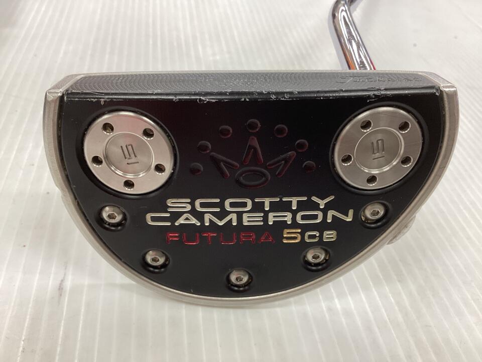 【中古】【訳あり】タイトリスト SC FUTURA 5CB パター 34.0インチ ヘッドカバーあり オリジナルスチール Dランク 右利き用 Titleist ゴルフクラブ スコッティキャメロン フューチュラ ゴルフドゥ