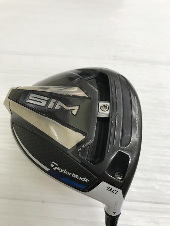 【中古】テーラーメイド SIM ドライバー 9.0° Sフレックス 45.5インチ ヘッドカバーあり TENSEI RED TM50 リシャフト品 Cランク 右利き用 Taylormade ゴルフクラブ シム ゴルフドゥ ゴルフ用品 GOLF DO 中