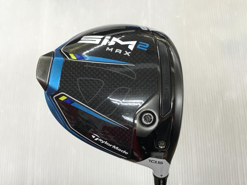 【中古】テーラーメイド SIM2 MAX ドライバー 10.5° Sフレックス 45.5インチ ヘッドカバーあり ツアーAD BB-6 リシャフト品 Dランク 右利き用 Taylormade ゴルフクラブ シム2マックス ゴルフドゥ ゴル