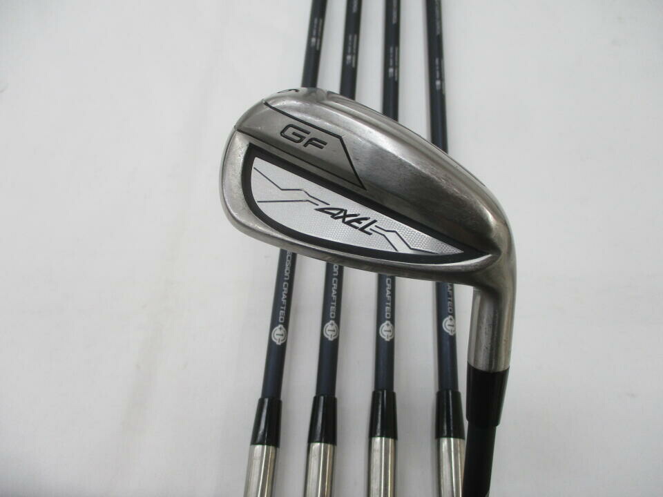 【中古】ツルヤ AXEL GF アイアンセット 21° Sフレックス 38.25インチ VANQUISH for AXEL Cランク 右利き用 TSURUYA ゴルフクラブ ゴルフドゥ ゴルフ用品 GOLF DO 中古ゴルフクラブ