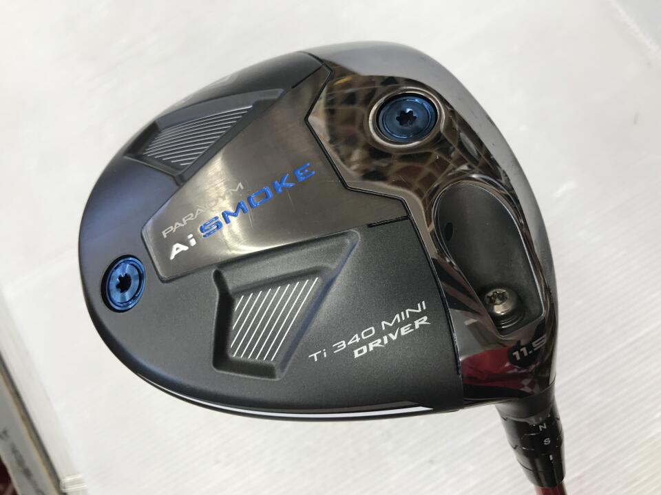 【中古】キャロウェイ PARADYM Ai SMOKE 340 MINI ドライバー 11.5° Xフレックス 43.5インチ ヘッドカバーあり VENTUS TRRED6 リシャフト品 Cランク 右利き用 Callaway ゴルフクラブ パラダイムAiスモーク340