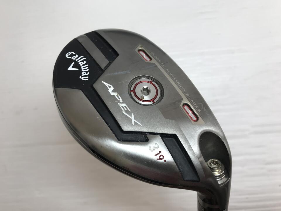 【中古】キャロウェイ APEX 2021 ユーティリティ 19° Xフレックス 39.75インチ ヘッドカバーあり Diamana Thump h100 リシャフト品 Cランク 右利き用 Callaway ゴルフクラブ エイペックス2021 ゴルフドゥ