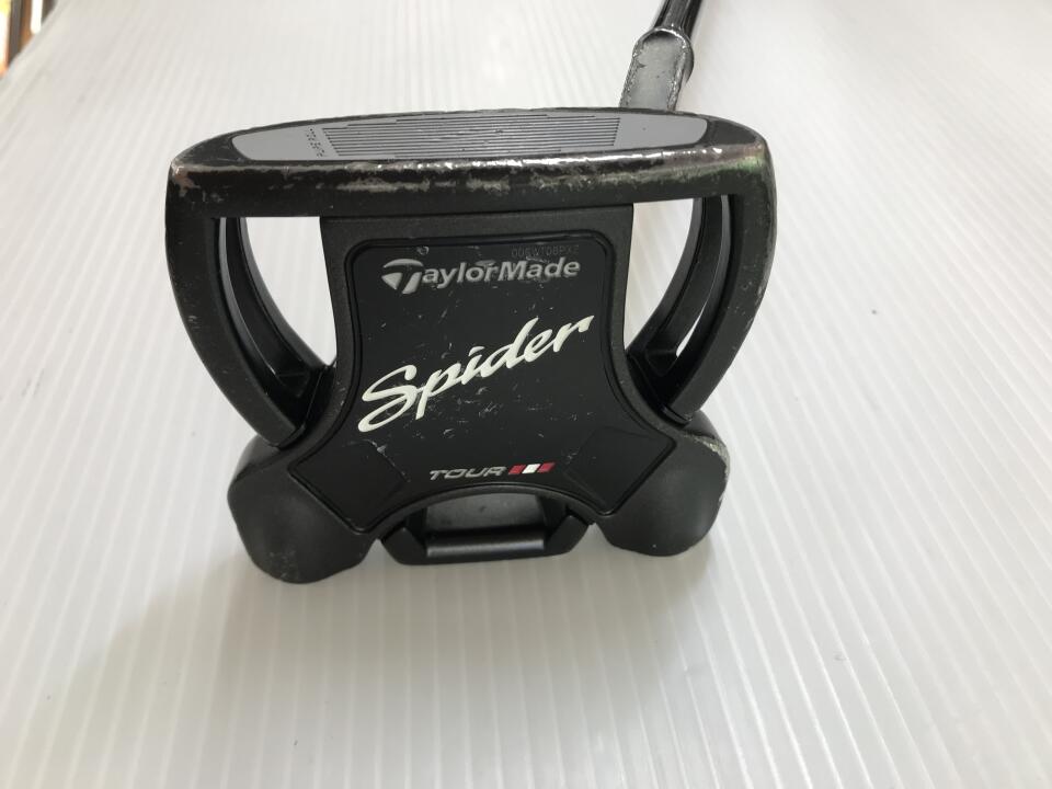 【中古】【訳あり】テーラーメイド Spider TOUR Black パター 34.0インチ ヘッドカバーあり オリジナルスチール Dランク 右利き用 Taylormade ゴルフクラブ ゴルフドゥ ゴルフ用品 GOLF DO 中古ゴルフ