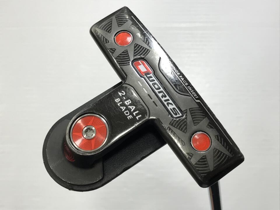 【中古】オデッセイ O-WORKS 2-BALL BLADE パター 32.5インチ ヘッドカバーあり オリジナルスチール Dランク 右利き用 ODYSSEY ゴルフクラブ ゴルフドゥ ゴルフ用品 GOLF DO 中古ゴルフクラブ