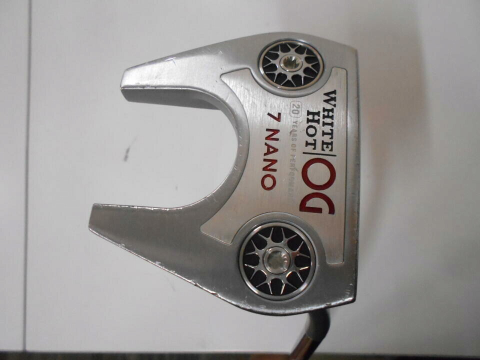 【中古】オデッセイ ホワイト ホット OG #7 NANO パター 33.0インチ オリジナルスチール Cランク 右利き用 ODYSSEY ゴルフクラブ ゴルフドゥ ゴルフ用品 GOLF DO 中古ゴルフクラブ