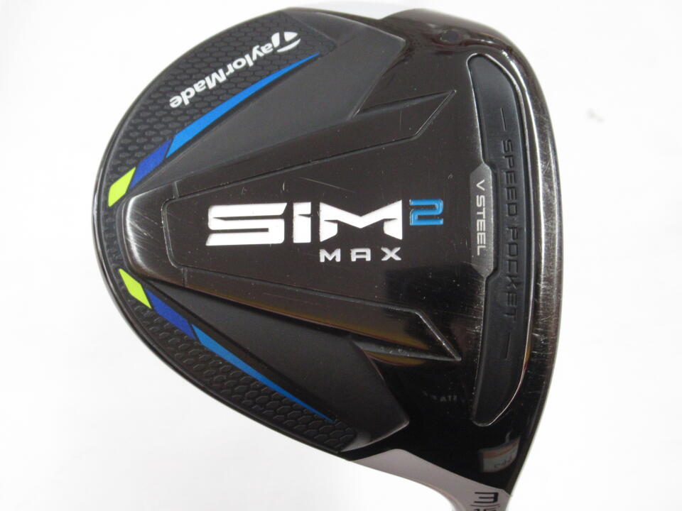 【中古】テーラーメイド SIM2 MAX フェアウェイウッド 3W 15° Sフレックス 43.25インチ TENSEI BLUE TM50（SIM2)挿し戻し リシャフト品 Cランク 右利き用 Taylormade ゴルフクラブ シム2マックス ゴルフド