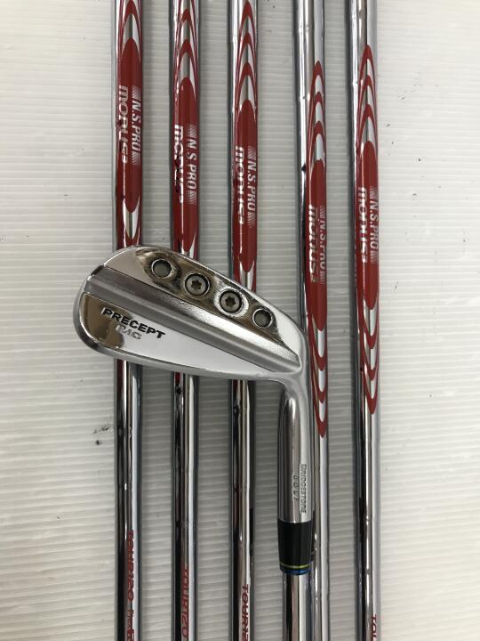 【中古】ブリヂストン PRECEPT MC01 FORGED シルバー アイアンセット Rフレックス 38.0インチ NSプロ　MODUS3 TOUR120 リシャフト品 Cランク 右利き用 BRIDGESTONE ゴルフクラブ ゴルフドゥ ゴルフ用品 GOLF D