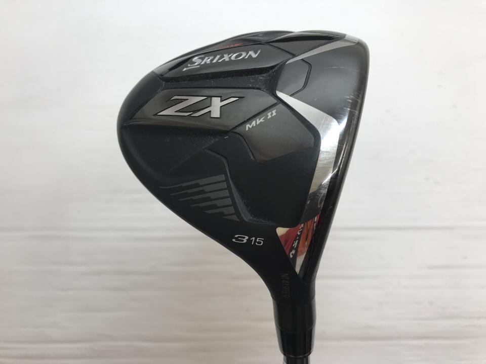 【中古】ダンロップ SRIXON ZX Mk2 フェアウェイウッド 3W 15° Sフレックス 43.5インチ ヘッドカバーあり ディアマナ PD 50 リシャフト品 Dランク 右利き用 DUNLOP ゴルフクラブ スリクソンZX MX2 ゴル