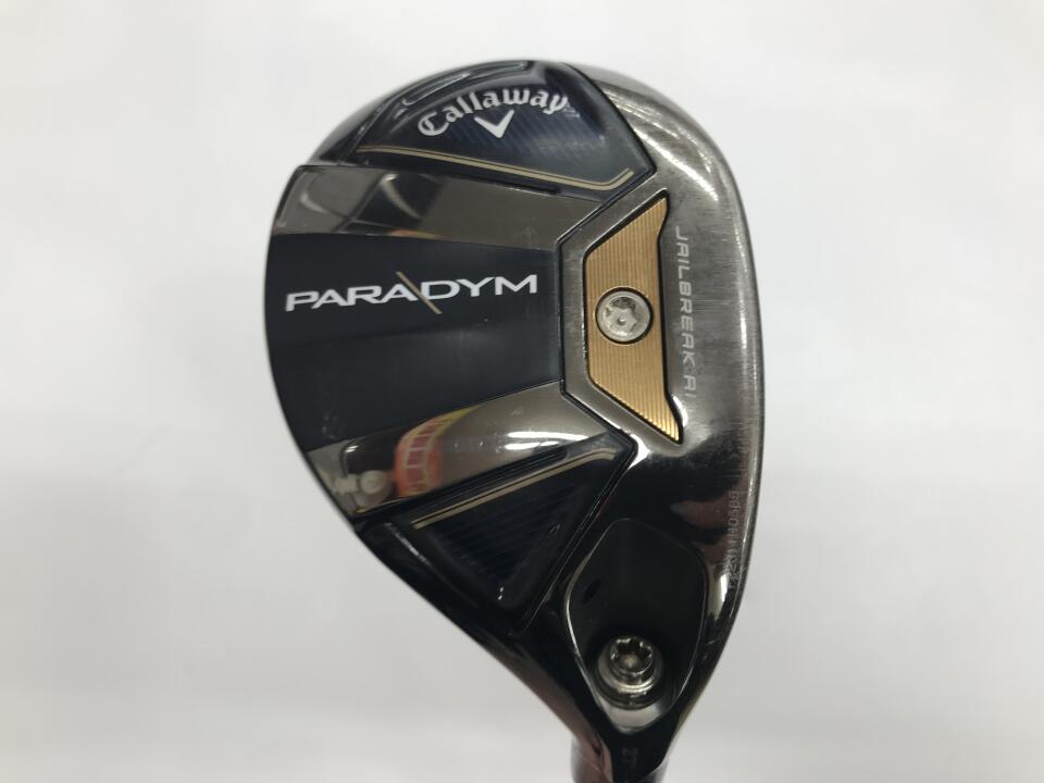 【中古】キャロウェイ PARADYM ユーティリティ 27° Rフレックス 38.75インチ ヘッドカバーあり RAUNE h55 リシャフト品 Cランク 右利き用 Callaway ゴルフクラブ パラダイム ゴルフドゥ ゴルフ用品 GOL