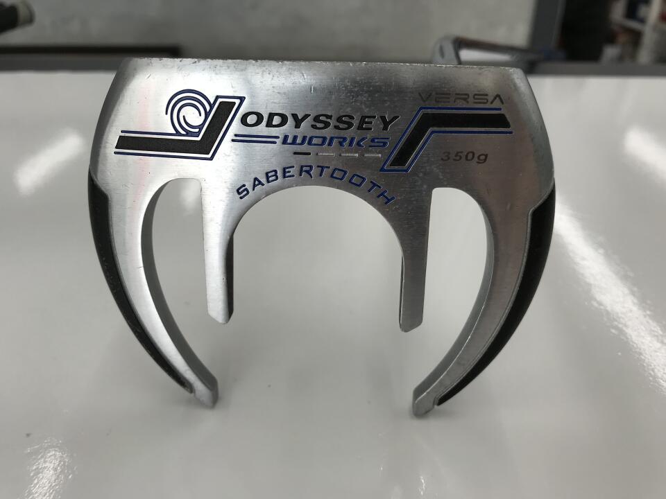 【中古】オデッセイ WORKS VERSA SABERTOOTH パター 34.0インチ オリジナルスチール Cランク 右利き用 ODYSSEY ゴルフクラブ ゴルフドゥ ゴルフ用品 GOLF DO 中古ゴルフクラブ
