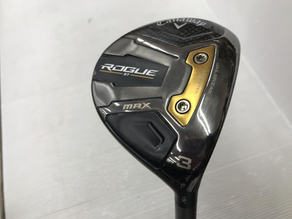 【中古】キャロウェイ ROGUE ST MAX フェアウェイウッド 3W 15&deg; Sフレックス 42.25インチ ヘッドカバーあり ツアーAD XC-6 リシャフト品 Cランク 右利き用 Callaway ゴルフクラブ ローグSTマックス ゴル｜ゴルフ ドゥ 中古クラブ店
