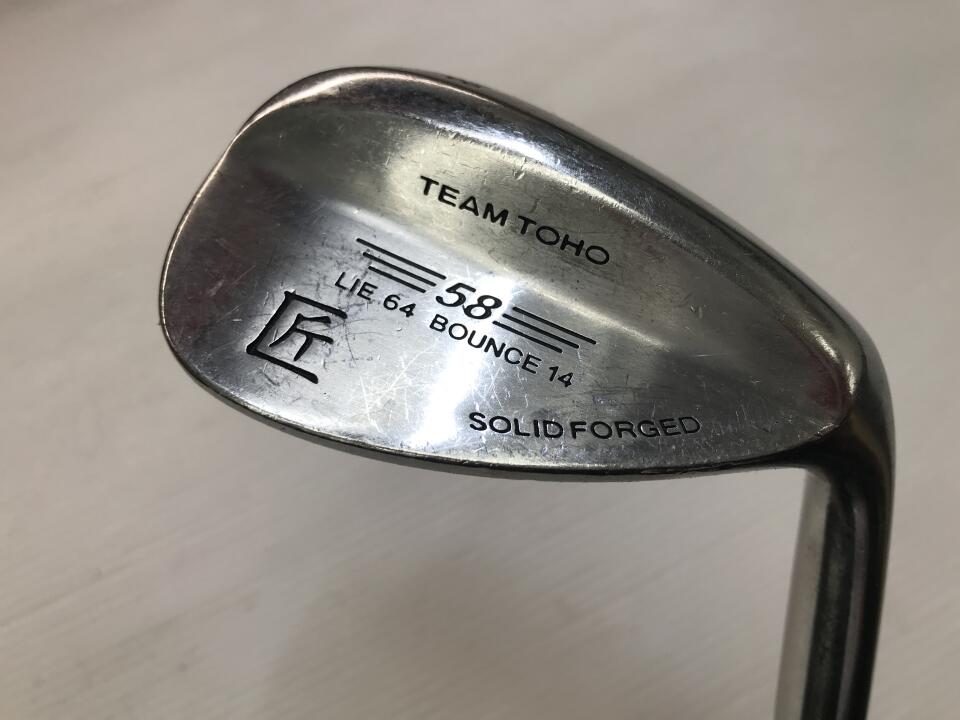 【中古】東邦ゴルフ TEAM TOHO 匠 ウェッジ 58° WEDGEフレックス 35.25インチ オリジナルスチール Dランク 右利き用 ゴルフクラブ ゴルフドゥ ゴルフ用品 GOLF DO 中古ゴルフクラブ