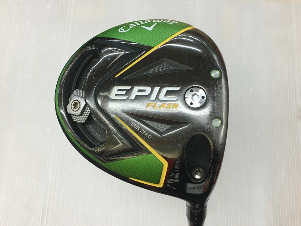 【中古】キャロウェイ EPIC FLASH SUB ZERO ドライバー 9° Sフレックス 45.75インチ ヘッドカバーあり Diamana 40 for CW※EPIC MAX 純正 リシャフト品 Dランク 右利き用 Callaway ゴルフクラブ エピックフラ
