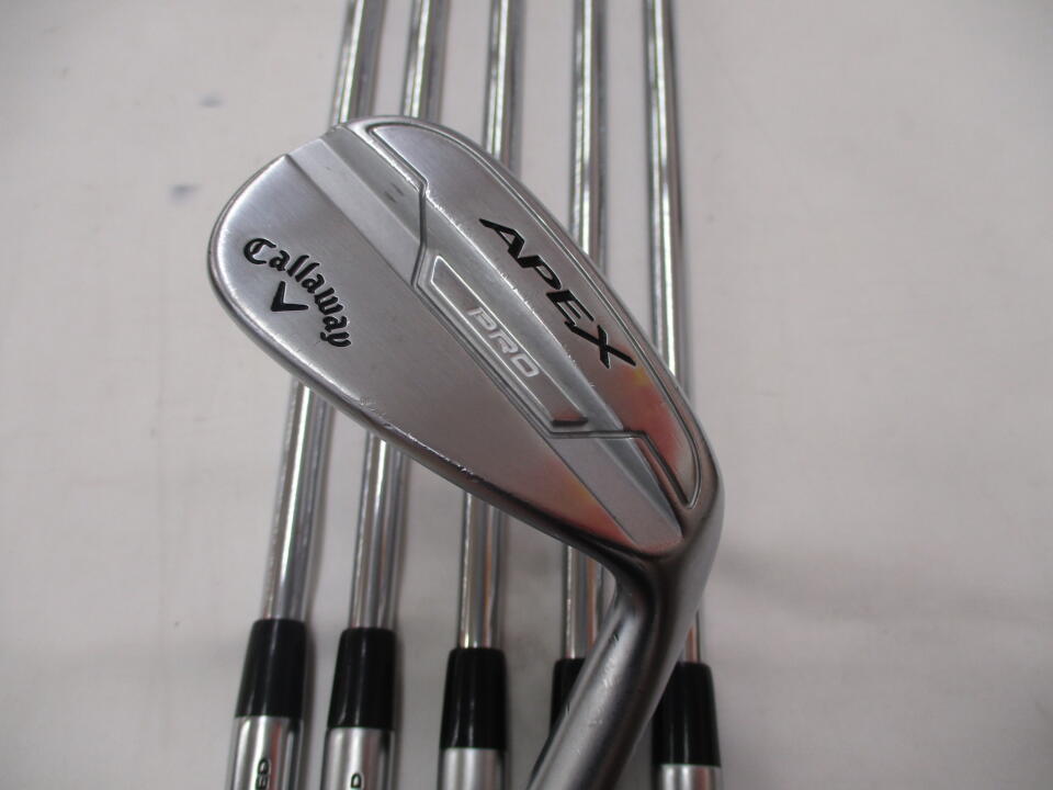 【中古】キャロウェイ APEX PRO 2021 アイアンセット 26° Sフレックス 37.75インチ NSプロ MODUS 3 TOUR 120 リシャフト品 Cランク 右利き用 Callaway ゴルフクラブ エイペックスプロ2021 ゴルフドゥ ゴルフ