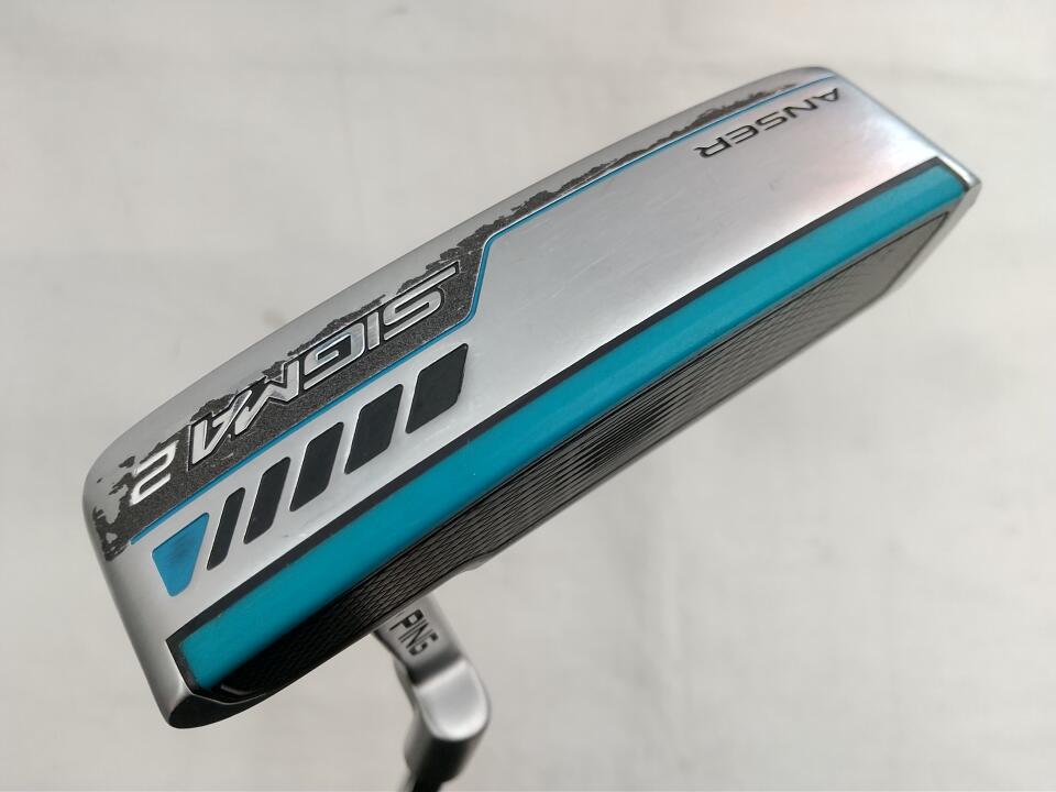 【中古】ピン SIGMA 2 ANSER Platinum パター 34.0インチ オリジナルスチール(PP58ｸﾞﾘｯﾌﾟ) Cランク 右利き用 PING ゴルフクラブ ゴルフドゥ ゴルフ用品 GOLF DO 中古ゴルフクラブ